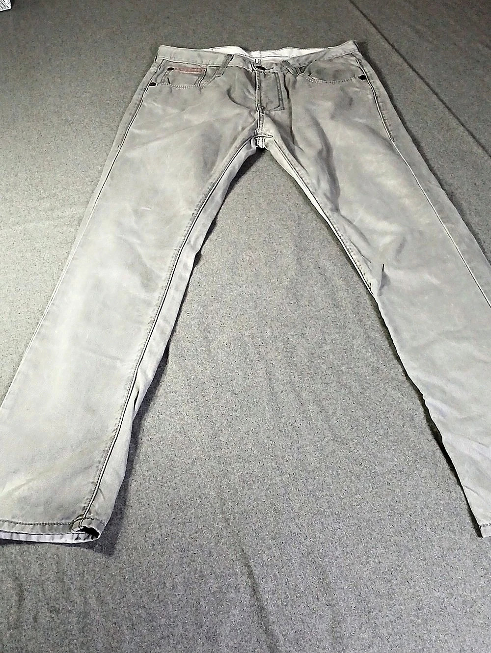 Monarchy mens Slim Gray Jeans Waist 34